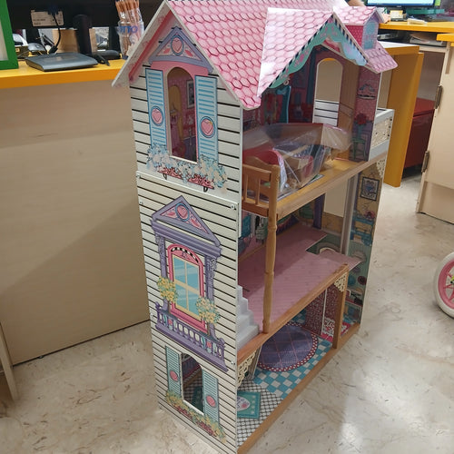 Casa Bambole Con Accessori 120 Cm