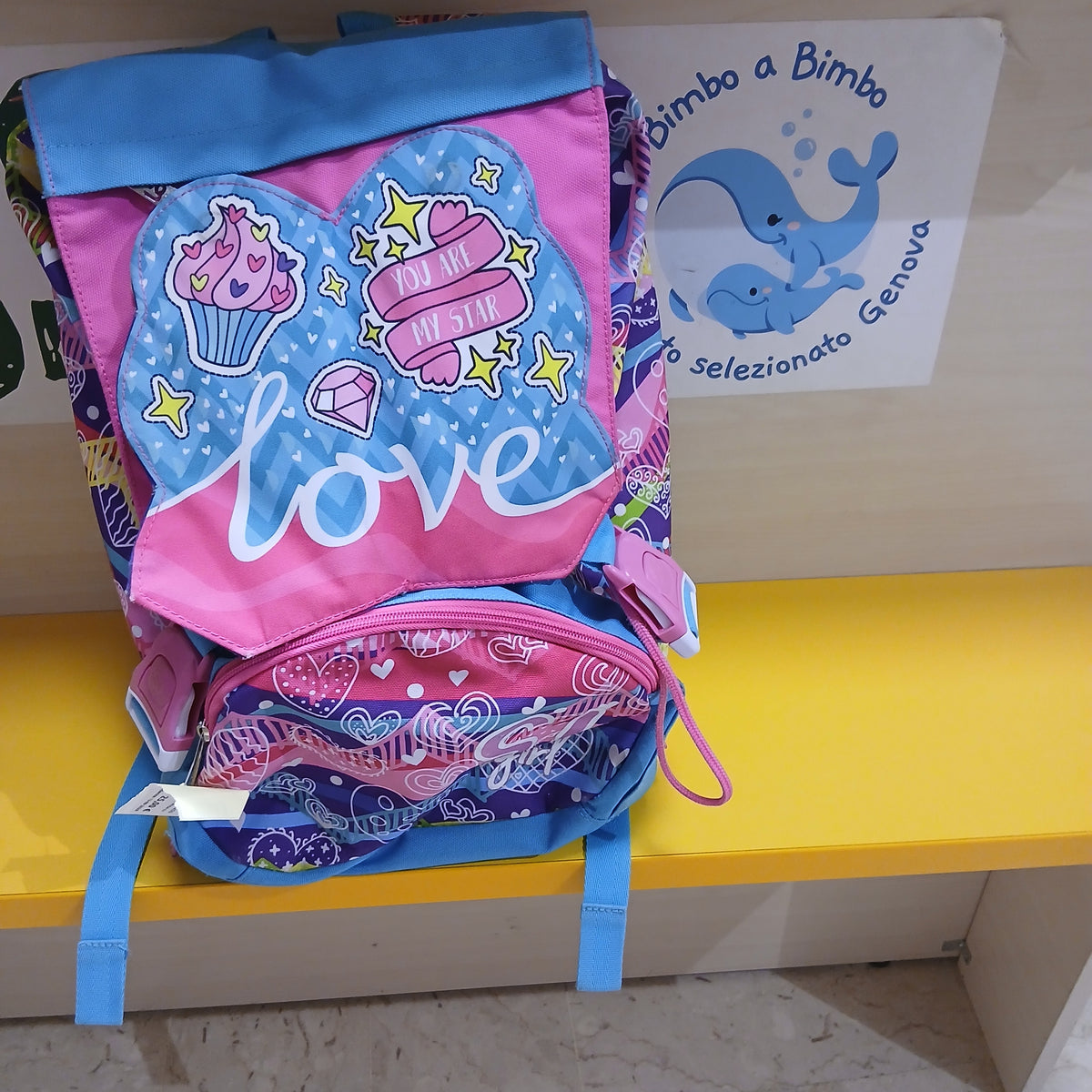 Zaino Scuola Fucsia Fant Azz Rosa Sj