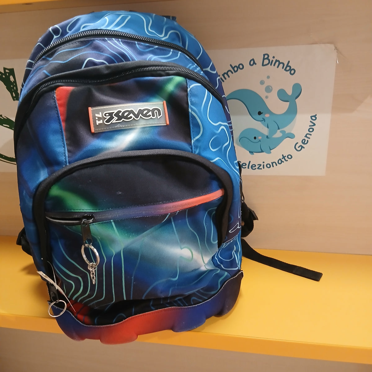 Zaino Scuola Seven Blu Verd Ross