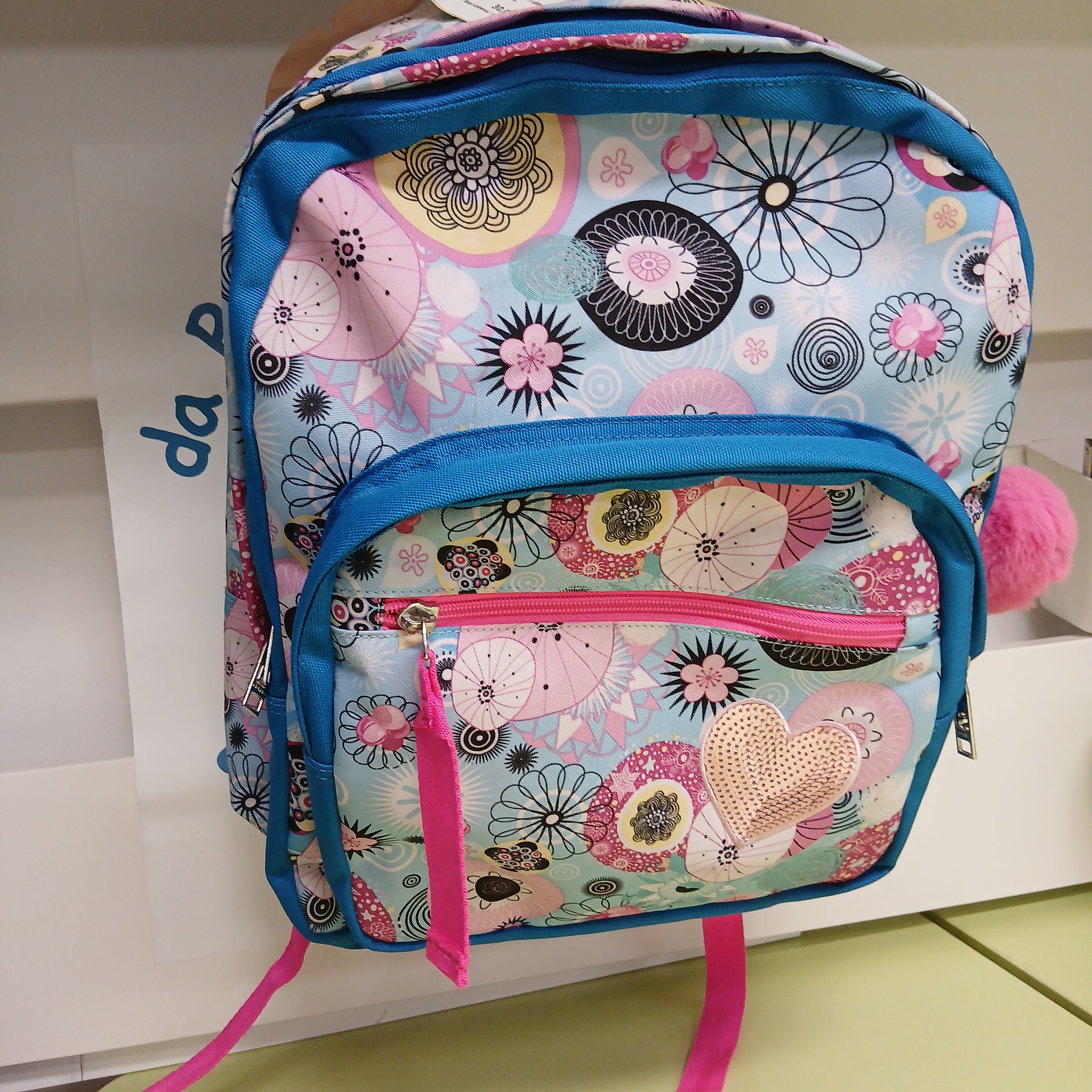Zaino Scuola Sj Azz Dis Rosa