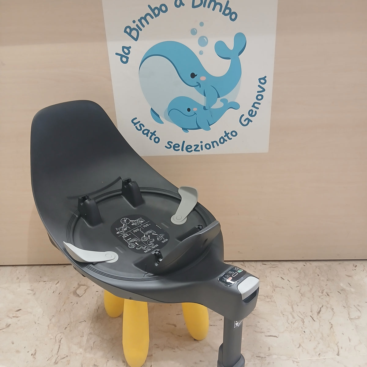 Base Ovetto Cybex 360° Nero Reclinabile