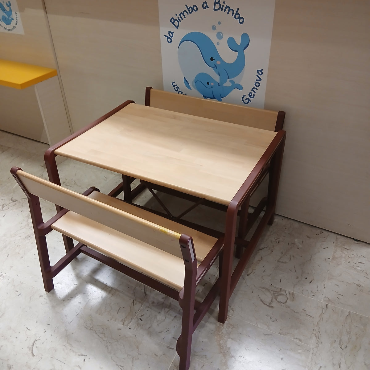 Tavolino+2 Panche Ikea Legno