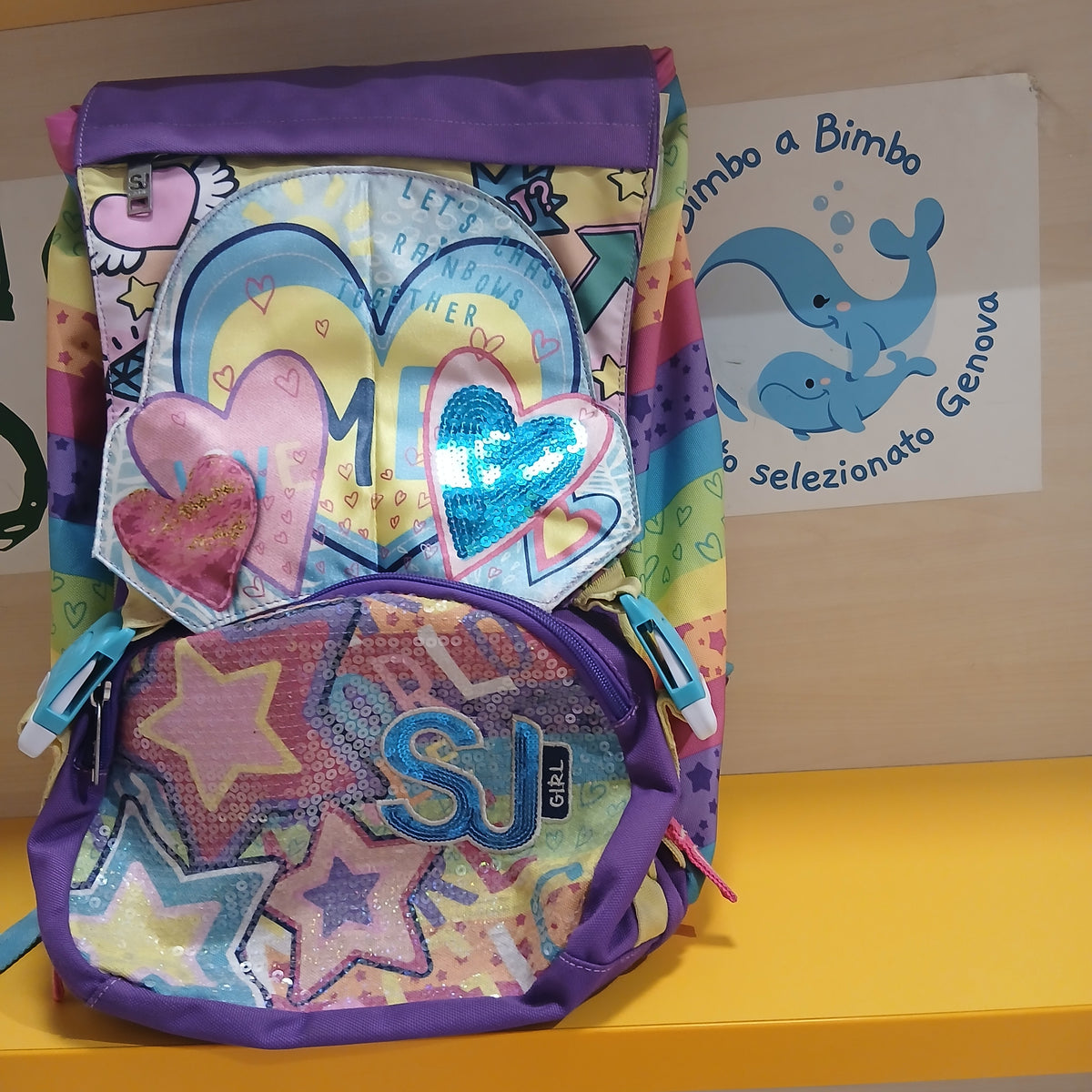 Zaino Scuola Sj Colori Arcobaleno
