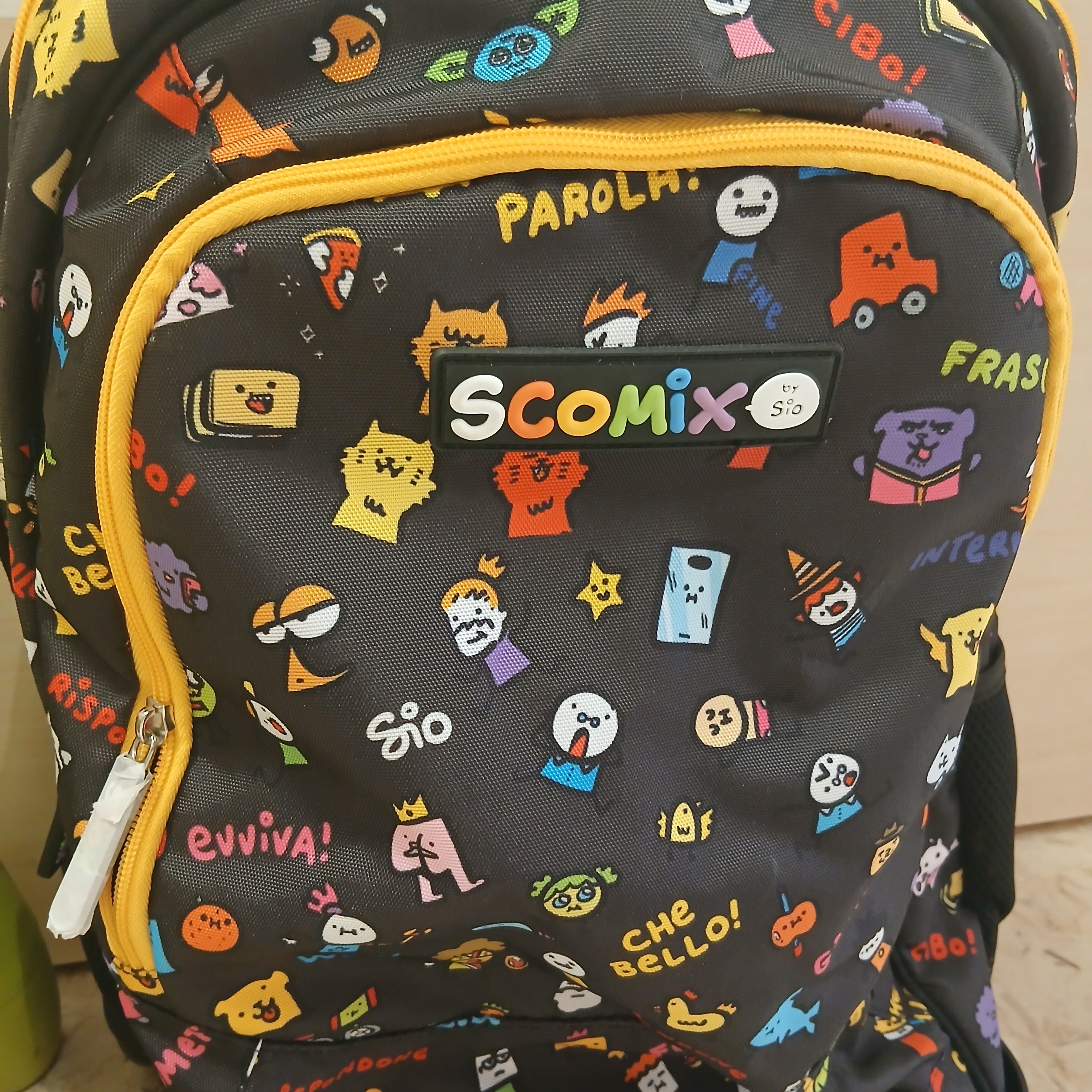 Zaino Scuola Nero Dis Scomix+carrello