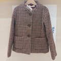 Cappotto Beige Rossa Quadri 6a Minina