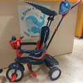 Triciclo Con Maniglione Smart Trike Rosso E Blu