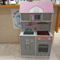 Gioco Casa E Cucina Con Accessori Grigia Rosa