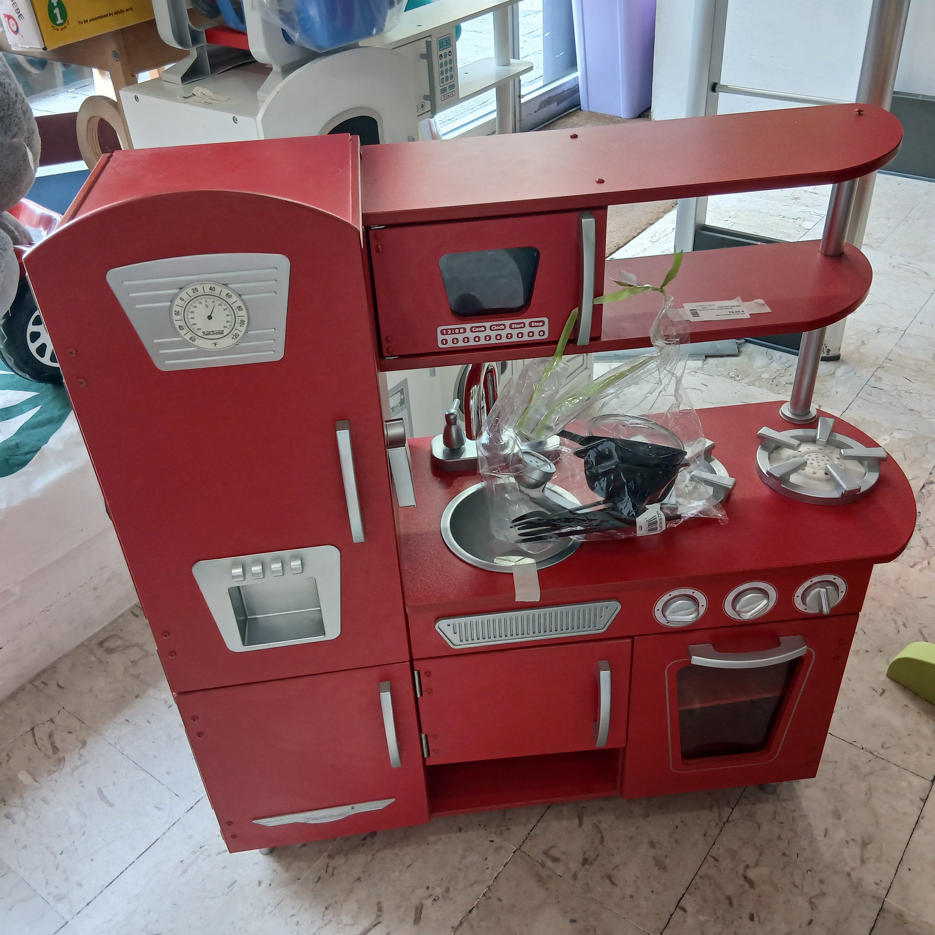 Cucinetta Rossa  Legno Grande